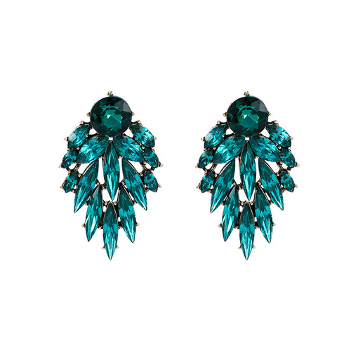 New European and American Cross-border Multi-layer Crystal Lightweight Luxury Earrings for Women, Simple and Elegant Ear Drops, Amazon eBay Best Seller