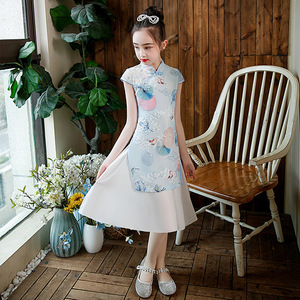  new girls cheongsam cuhk child the Chinese wind princess dress of Chinese western style the dress dress
