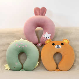 U型枕卡通u形枕头办公护颈椎枕旅行脖枕印刷logo便携开车午睡靠枕