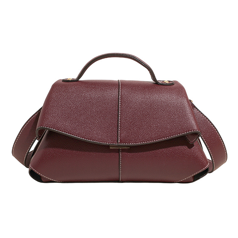 Cross-Border Smile Bag French Style Niche Boston Fashion Pleated Handbag Shoulder Crossbody Bag For Women - Thumbnail 7