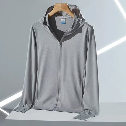 Stylish Men's and Women's Outdoor Summer UV Protection Sunscreen Clothing, Thin and Breathable Skin Suit Jacket