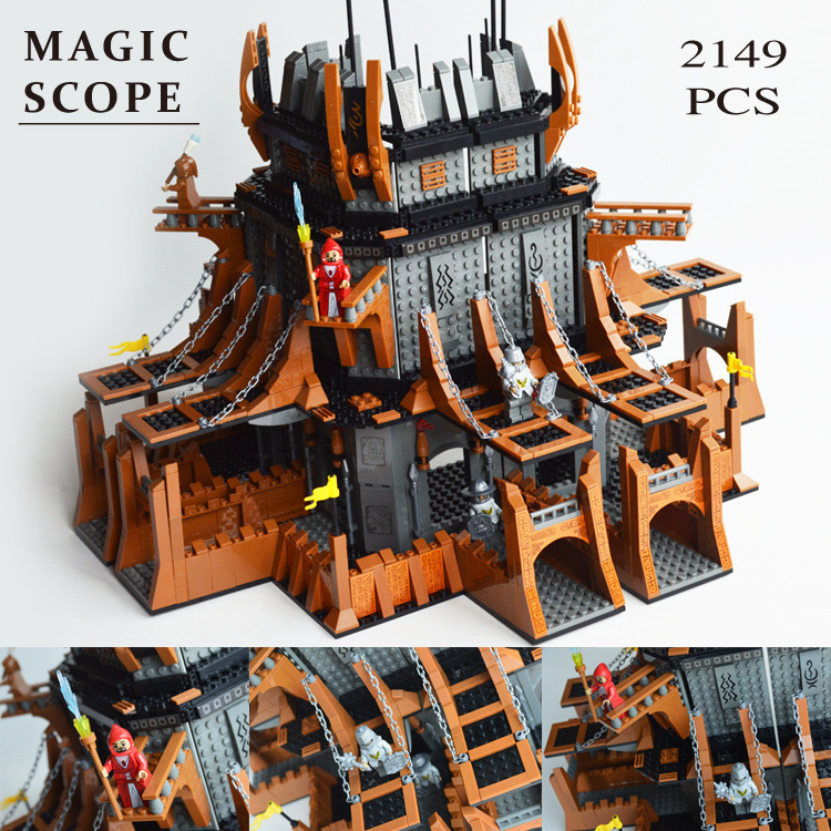 专柜 奥斯尼27114 益智拼装积木玩具 魔幻古城堡 2149片