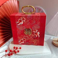2025新中式结婚喜糖盒创意喜事礼品盒商务礼盒伴郎伴娘回礼礼物盒