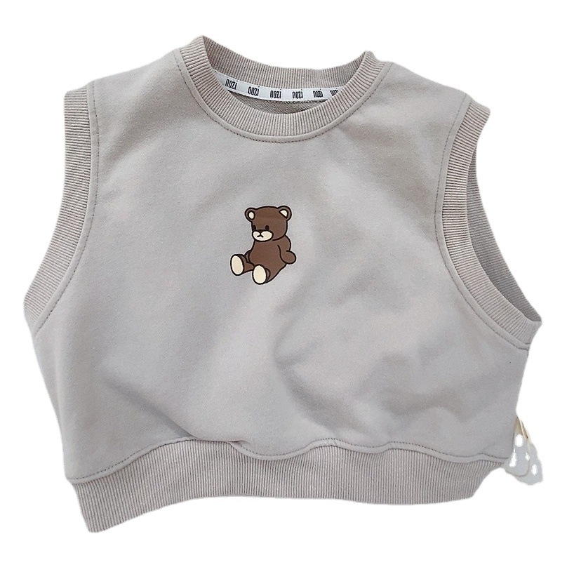 Chaleco de bebé primavera y otoño ropa de estilo coreano para niños Chaleco de rayas de primavera para bebés Chaleco de ropa exterior para niños