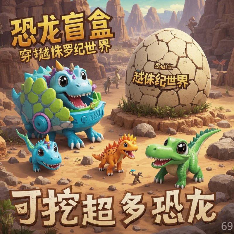 Dinosaur Excavation Toys Kidsren's Treasure Hunt Game Boys and Girls DIY Fossil Gemstone Big Egg Archeology