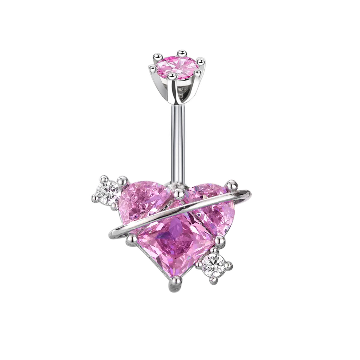 Orecchini a forma di cuore colorati e alla moda transfrontaliera europei e americani, con personalità_voghion.com