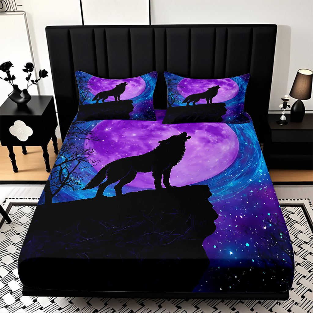 TEMU / JIT impresión digital 3D transfronteriza serie de wolf molido cama de cama de cama de cama para diseñar