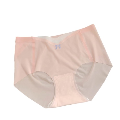 Lightweight Mask Method ~ Girls Ice Silk Seamless Breathable Mask Women's Mulberry Silk Crotch Breathable Underwear Women 2024 New Style