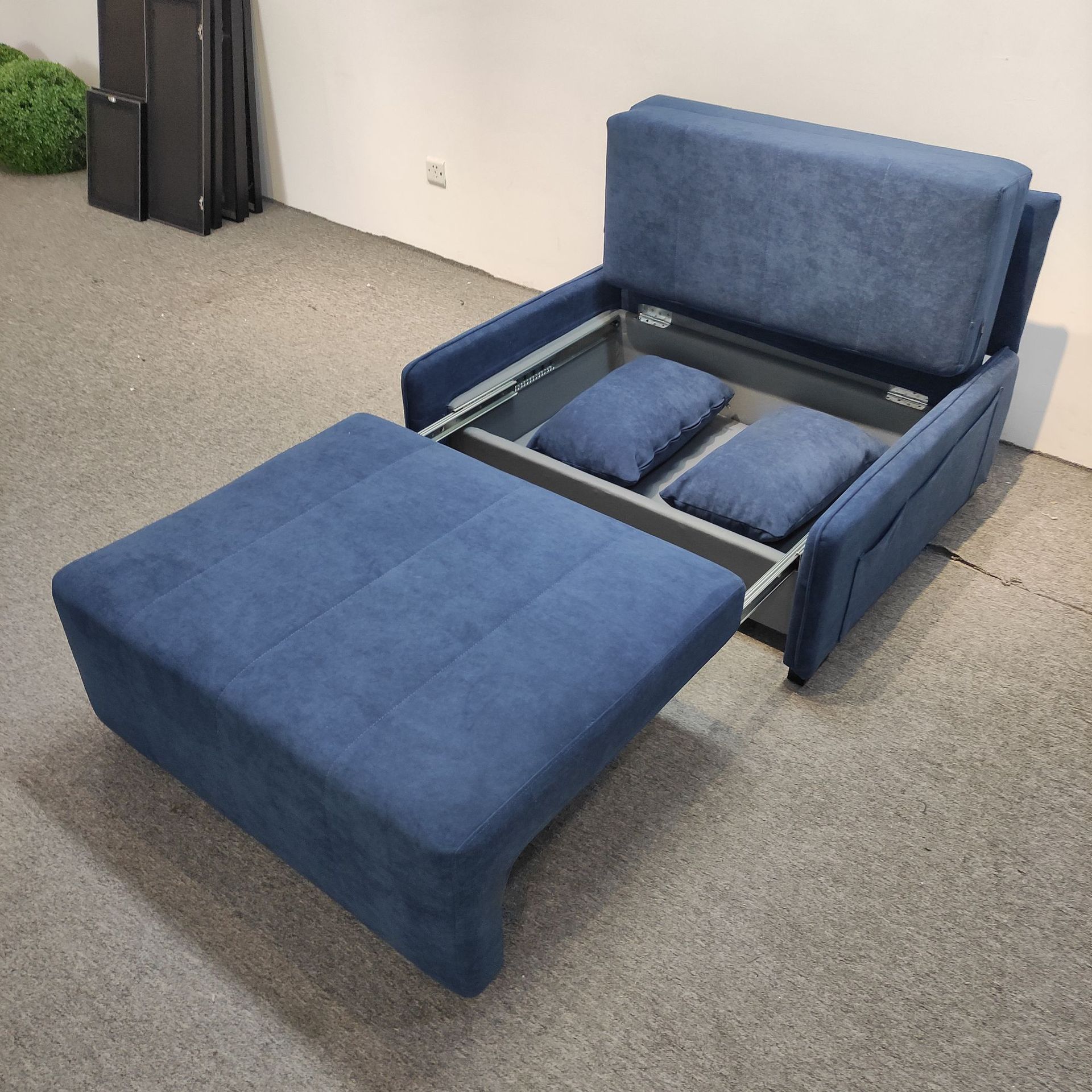 Sofá cama multifuncional de casa pequeña, sofá moderno y simple, sofá cama de seda sin lavado, tecnología de sala de estar