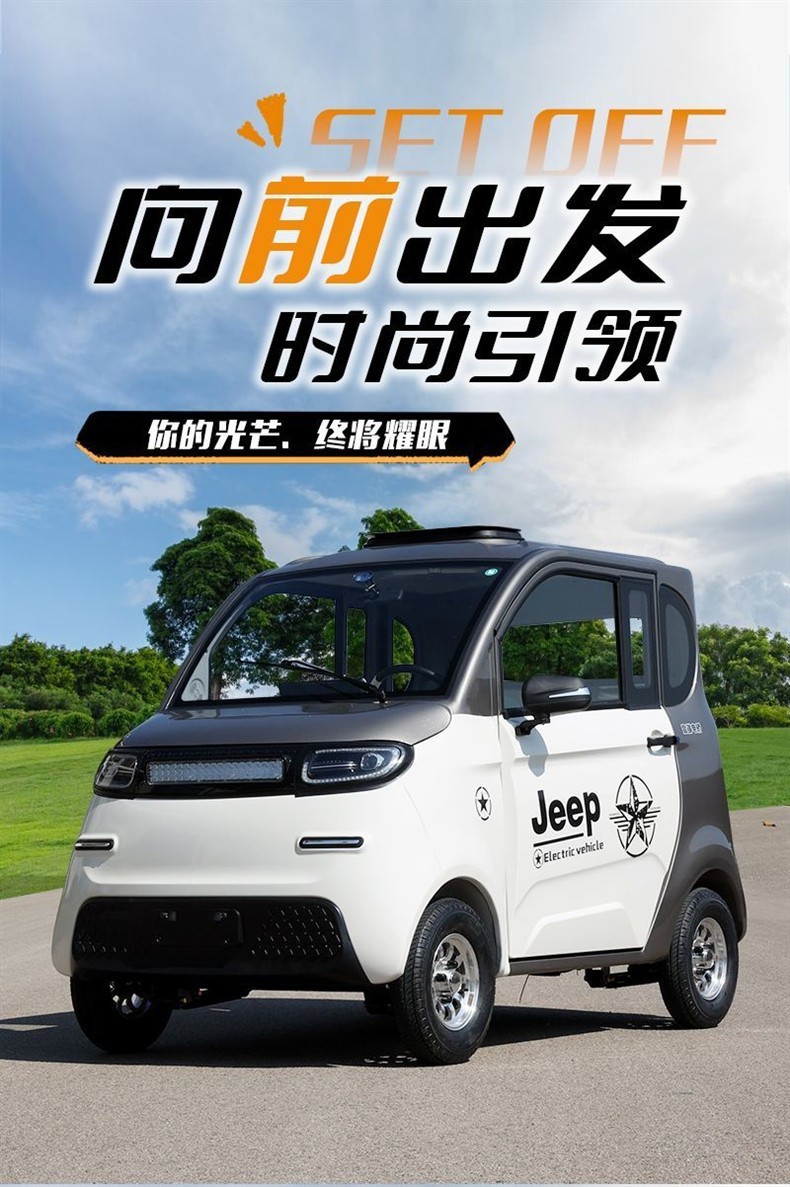 New Energy Enclosed Electric Four-Wheel Vehicle for Women