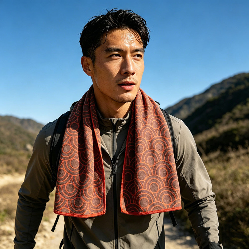 Quick-Drying Sports Towel, Outdoor Travel Absorbent Towel, Hiking Sweat-Absorbing Towel, Fitness Quick-Drying Sweat Towel, Custom-Made with Your Own Design