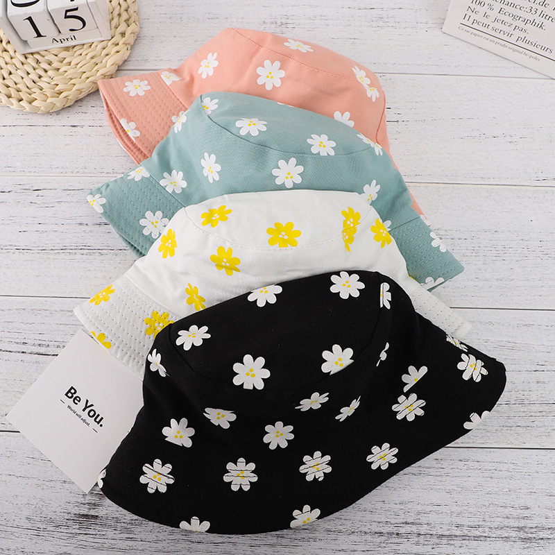 Unisex Lässig Blume Breite Traufen Bucket Hat display picture 1