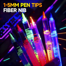 跨境夜光人体彩绘笔可水洗面部涂鸦化妆笔可擦节日派对氛围发光笔