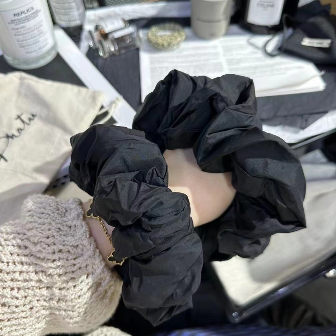 韓國褶皺大腸圈~歐尼同款推薦立體飽滿大腸發圈頭花髮飾