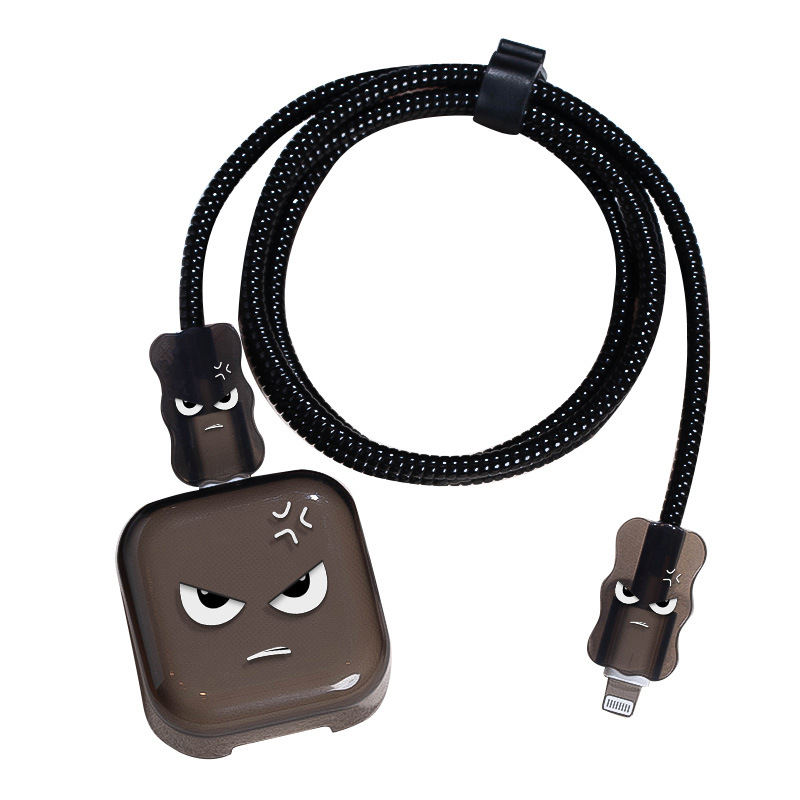 Apple 40W cargador cubierta de caricatura cara enojada cabeza de carga rápida anti-corrosión fábrica al por mayor puede distribuir