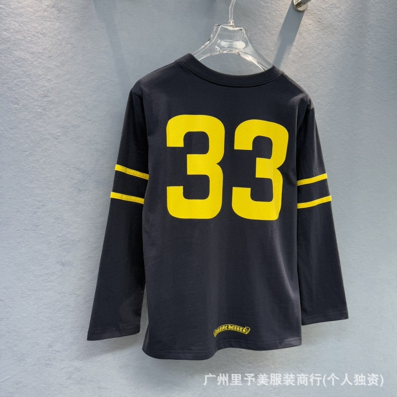 25初秋の新作アメリカンレトロ馬蹄デジタルプリント目を引く長袖Tシャツ|undefined