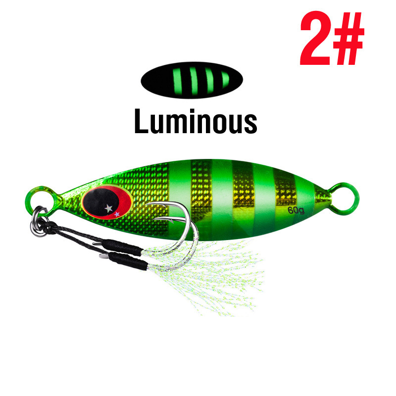 夜光の餌はゆっくりと鉛の魚を振って遠くに投げます。|undefined