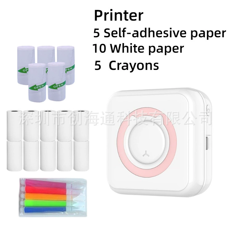 #Portable Mini Printer Portable Wireless Thermal Photo Printer Pocket Student Mini