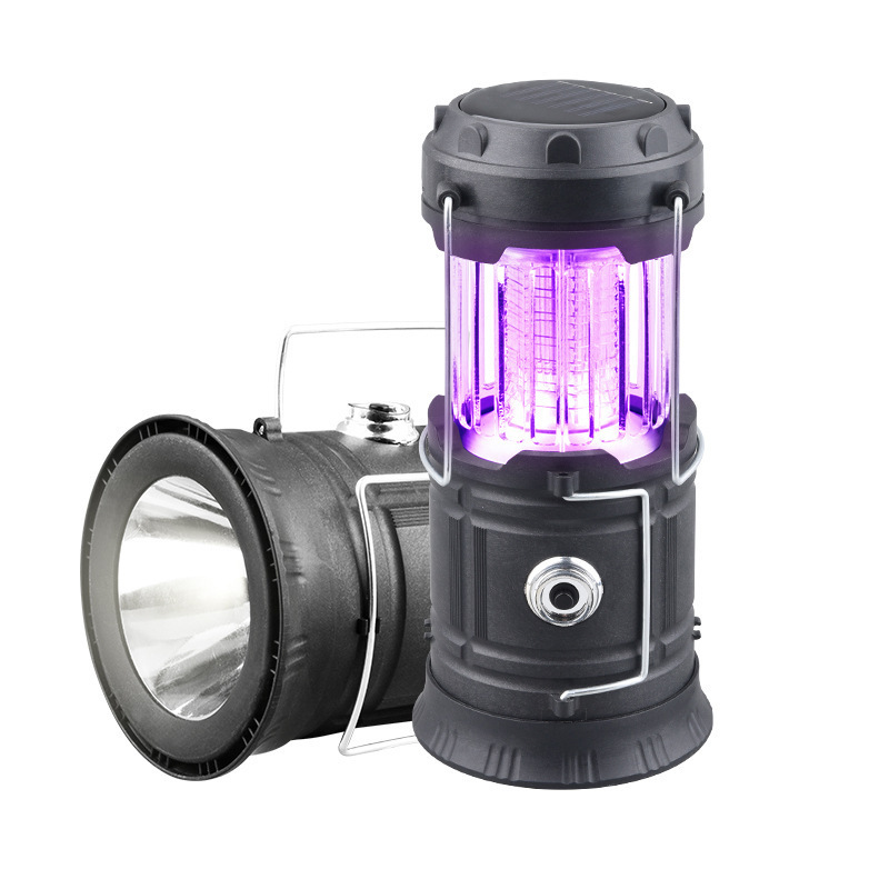 Nuevo estilo al aire libre linterna 5800 lámpara de camping carga solar LED tienda de camping lámpara de estiramiento portátil multifuncional