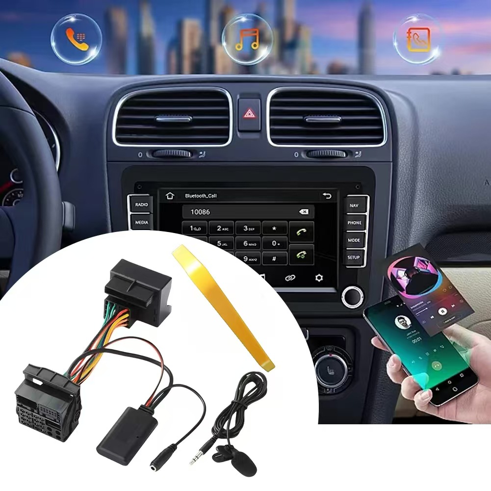 Para OPEL CD30 CDC40/CD70/DVD90 AUXIN Bluetooth Música + MIC Bluetooth