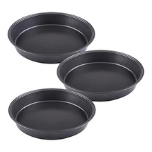 家用不沾披萨盘套装烤箱烤盘6寸8寸9寸10寸pizza烤盘烘焙模具工具