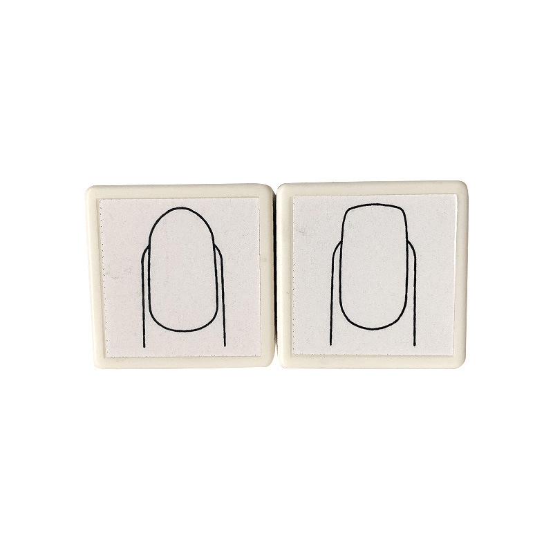 Manicura principiante Acuarela Pintado a mano de uñas práctica sello diseño un estilo sello molde DIY herramienta de producción