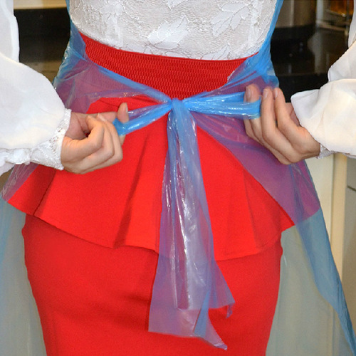 e clean disposable apron picnic kitchen hospital painting labor insurance plastic sleeveless thickened waterproof and oil-proof apron