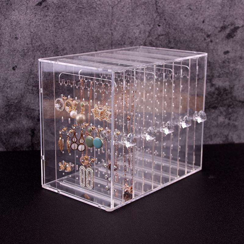 Pack Storage Oxidation Earrings storage box Jewelry box Acrylic transparent Display rack Jewellery Arrangement Box