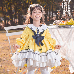一件代發枝芽女童洛麗塔Lolita公主裙2024春季新品兒童高端蓬蓬裙