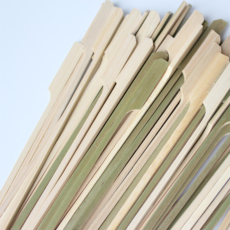 Cadena de fábrica incienso picante palo de bambú caliente cuerda fría 18cm pistola de hierro cadena BANG pollo Guandong Cocina Barbacoa herramienta letras