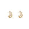 Silver needle, fashionable fresh earrings from pearl, accessory, silver 925 sample, simple and elegant design, wholesale