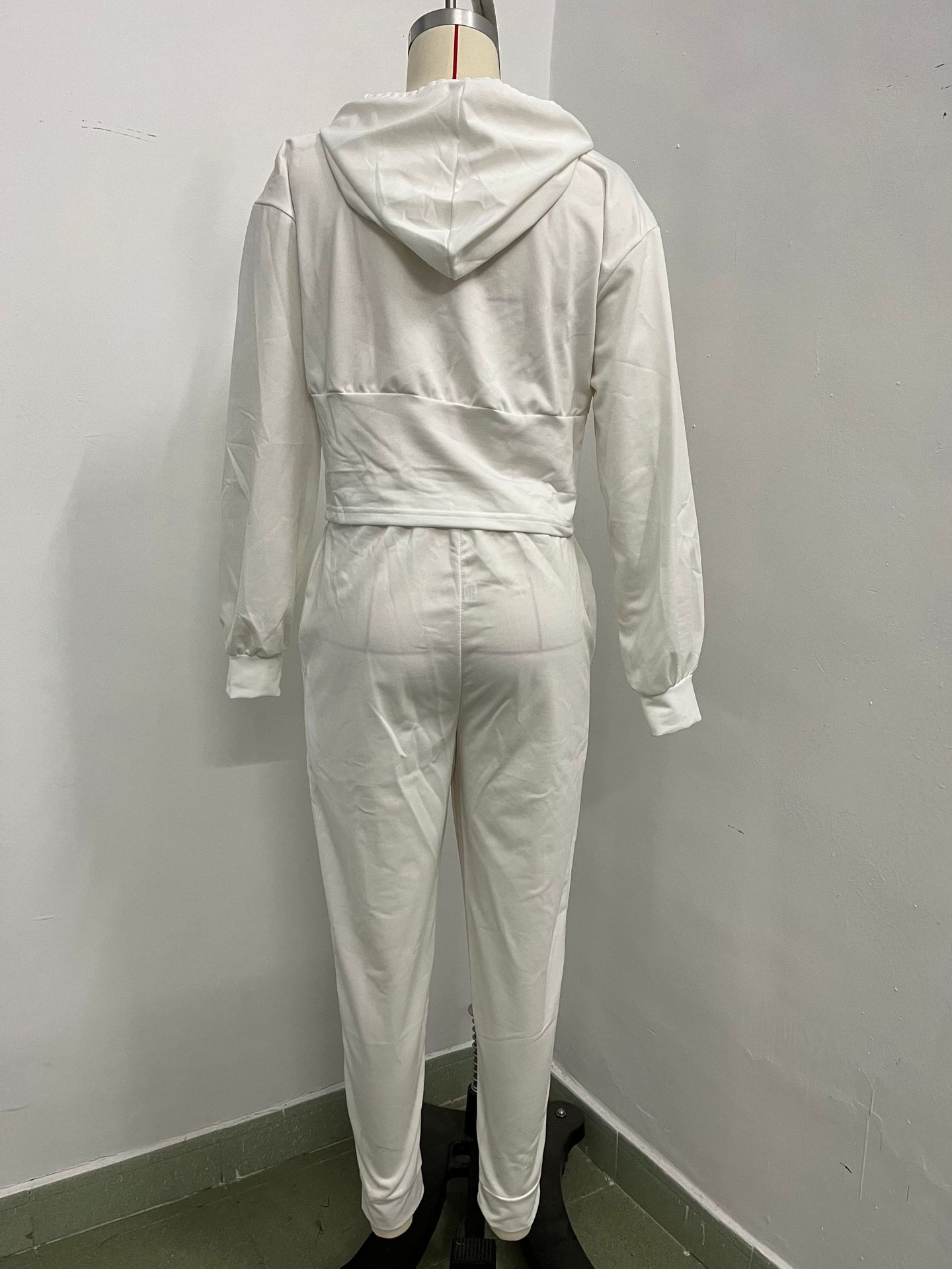 Women's Waist-Cinching Hoodie And Joggers Set | Casual Loungewear Tracksuit With Drawstring | Two-Piece Outfit For Yoga Gym And Street Style_ecoleips.com