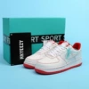 Air Force low -help white and red stitching