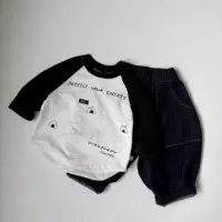 GL-kids корейская версия нового весеннего детского милого рисового шарнира с принтом рукава футболки для мужчин и женщин с длинными рукавами
