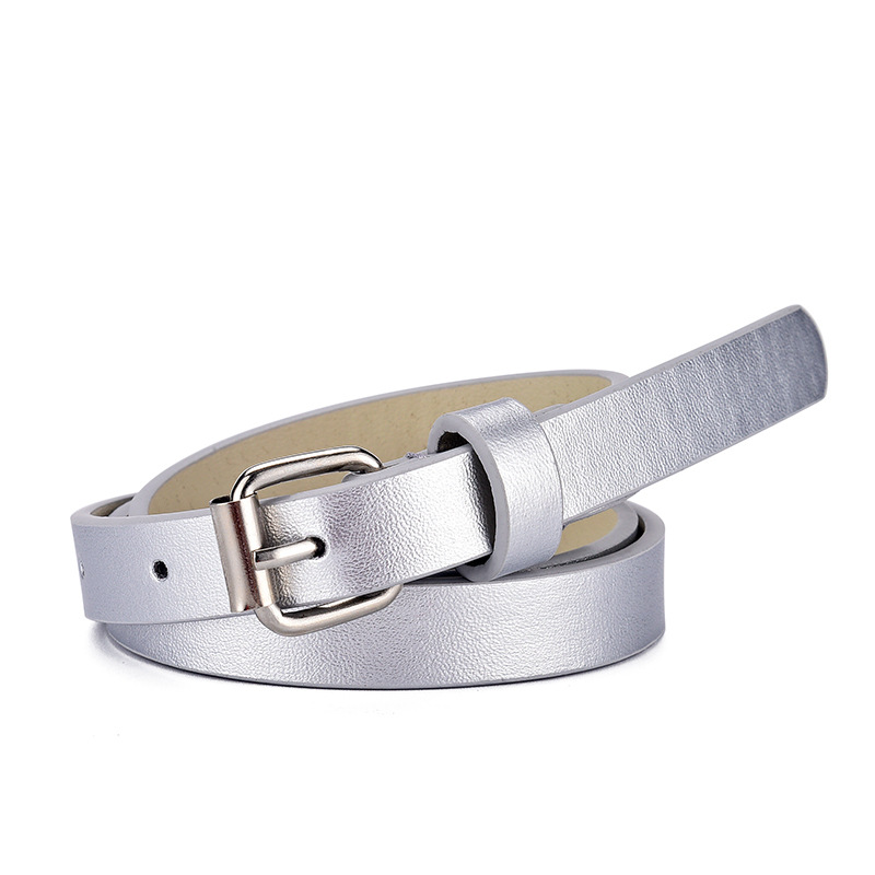 Glitt cinturón de mujer plano delgado estilo coreano en forma de corazón rosa brillante jeans para niños cinturón corto transfronterizo