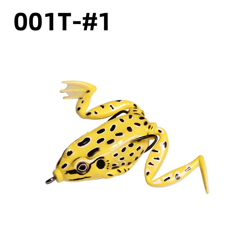 Lei Rana biónica Luya cebo suave Lei Rana cebo de imitación al por mayor tiro largo cebo negro Luya Lei Qiang Rana cebo falso lote