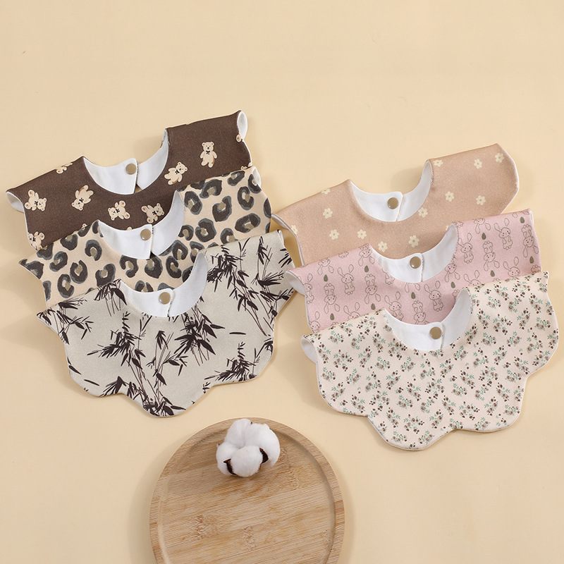 Baby Saliva Towel Bibs, Soft and Breathable Bibs, Baby Anti-Spit-Up Saliva Towels, Cross-Border Wholesale Newborn Bibs