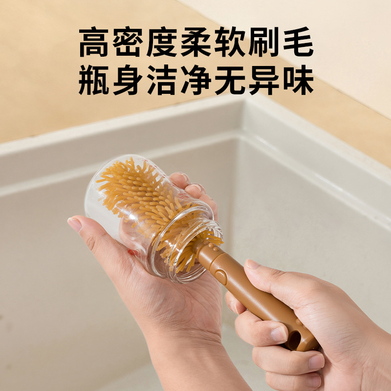 Cepillo de limpieza especial portátil para bebés recién nacidos, caja de almacenamiento de paquetes de viajes, conjunto de cepillos de limpieza de silicona