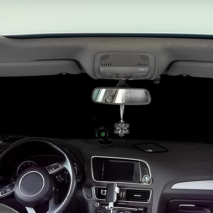 Amazon's same model of thickened Oxford cloth car snow cover, winter windshield cover, reflective at night, snow protection