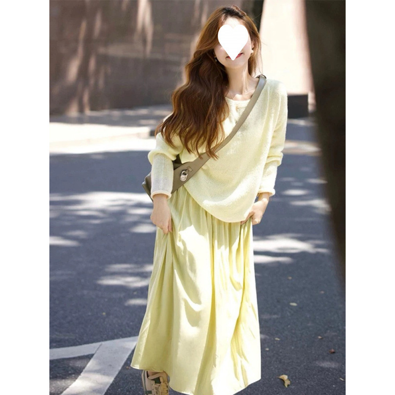 Early Autumn Back to School Wearing Korean Style Atmosphere Feeling Cold and Relaxed Feeling Early Autumn Women's 2024 New Dress