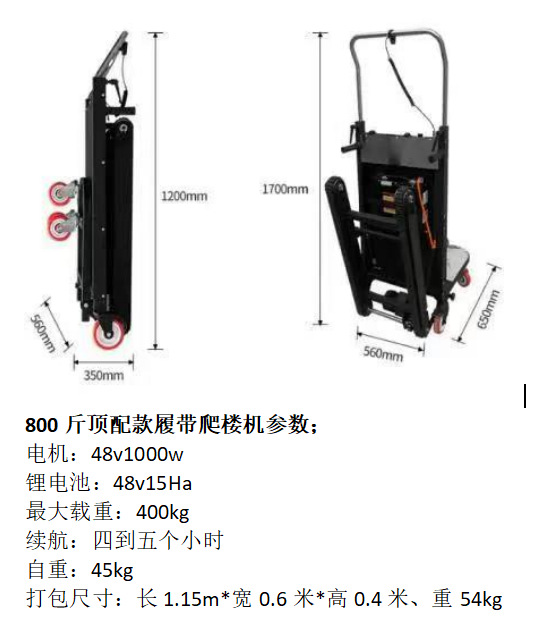 Caminas eléctricas tipo 800 jin (parte superior)