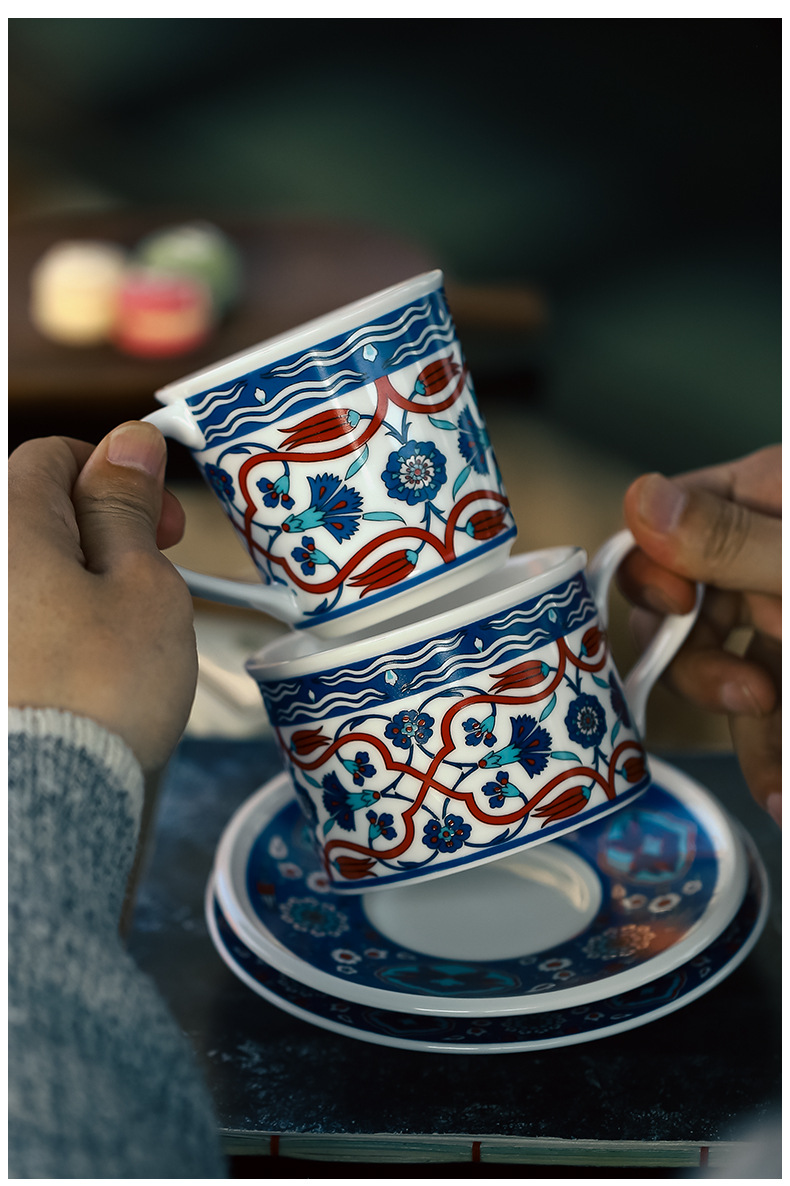 Skandinavisches Keramik Kaffeetassen Set Edler Designbecher_voghion.com