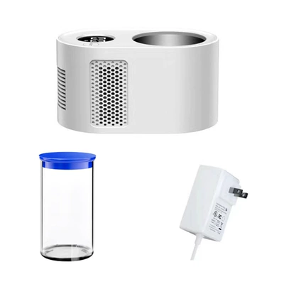 Intelligent Hot and Cold Yogurt Cup Household Beverage Rapid Cooling and Heating Large Screen Digital Display Mini Refrigerator (Soyuducular) - white-gb-plug