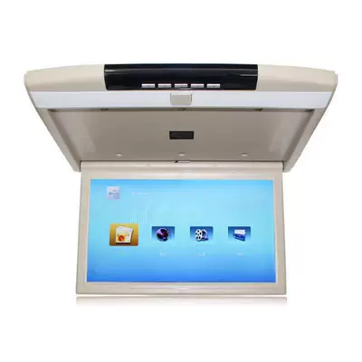 Car display for Buses and Passenger Vehicles - 156inch-beige-hd-mp5hdmi-with-lighting