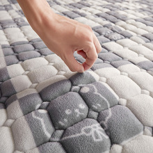 加厚牛奶絨床墊夾棉床護墊防靜電加絨墊子法萊絨學生宿舍床褥軟墊