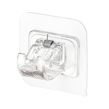 帘杆挂钩伸缩杆固定夹托贴免打孔家用窗帘浴帘毛巾门帘挂杆固定器