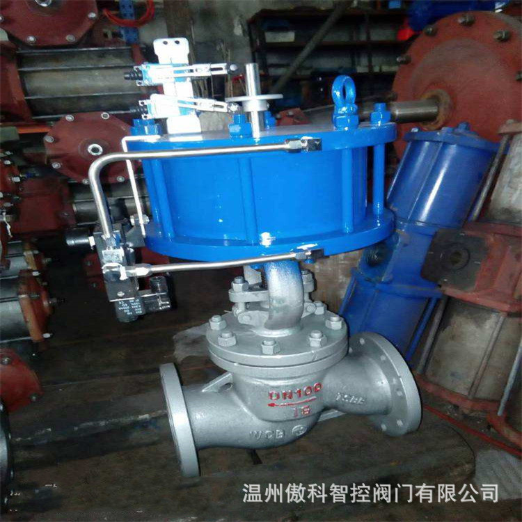 J641H-25C 气动截止阀 双作用气动碳钢截止阀 法兰截止阀 截止阀