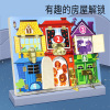 Wooden interactive constructor with accessories, toy, training, for children and parents, handmade, wholesale