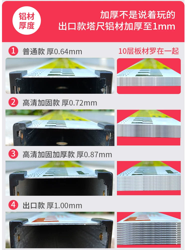 ✅ 7m линейка-башня, 5m уровень из алюминиевого сплава, телескопическая измерительная линейка, штанга, шкала 3м, линейка высоты дерева, плюс