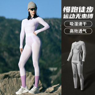Yoga Clothing Pilates Training Running Tops Fitness Long-Sleeved Suits Quick-Drying Clothing Breathable Sports Fitness Pants